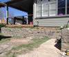 Trachyte retaining wall