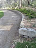 Granite drystone retaining wall