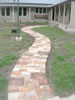 Convict cut recycled stone path