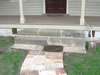 Convict cut recycled sandstone steps